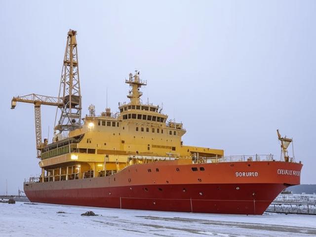 Балтийский завод готовится к спуску на воду нового мощного ледокола